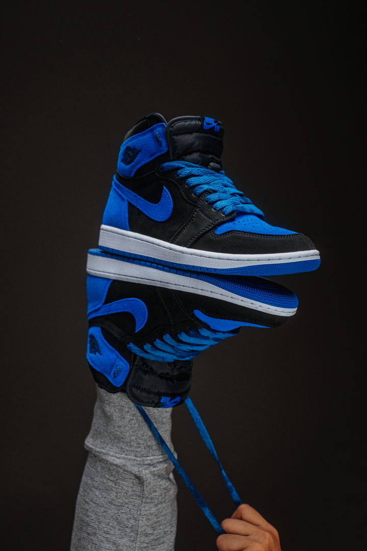 Lace Swap Royal Blue Laces For Jordan Vintage Fade Blue Flat Laces