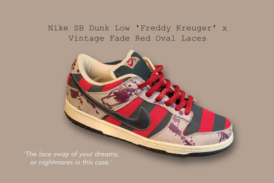 Vintage Fade Red Oval SB Laces