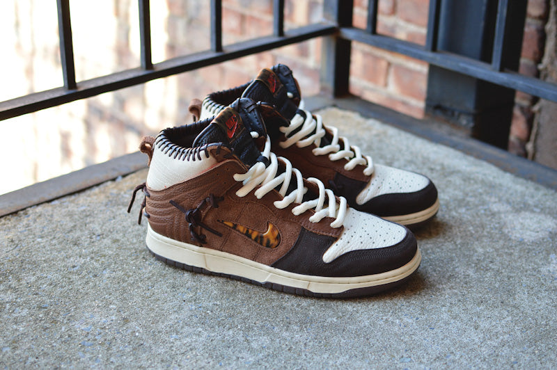 Brown Nike Dunk Cream Laces Travis Scott SB Dunk Thick Rope Shoe