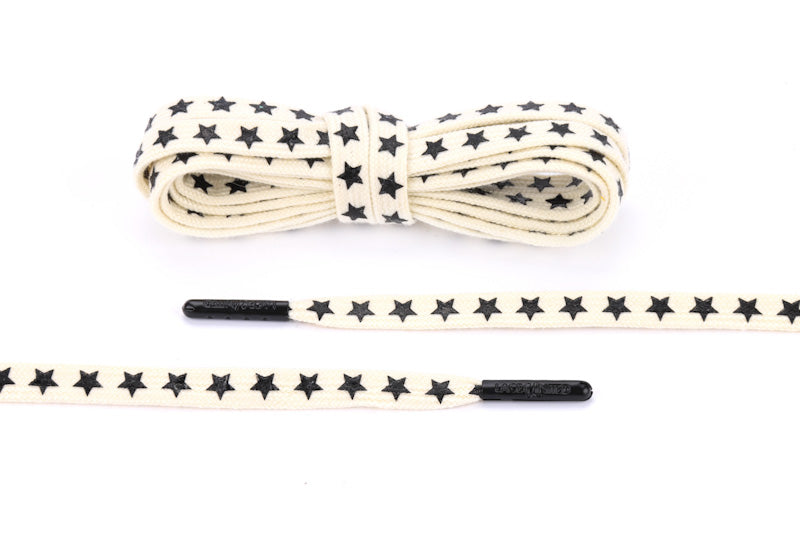 Limited Collection - Flat Cream/Black Aglets