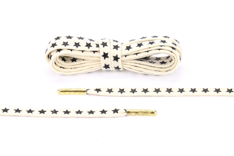 Limited Collection - Flat Cream/Gold Aglets