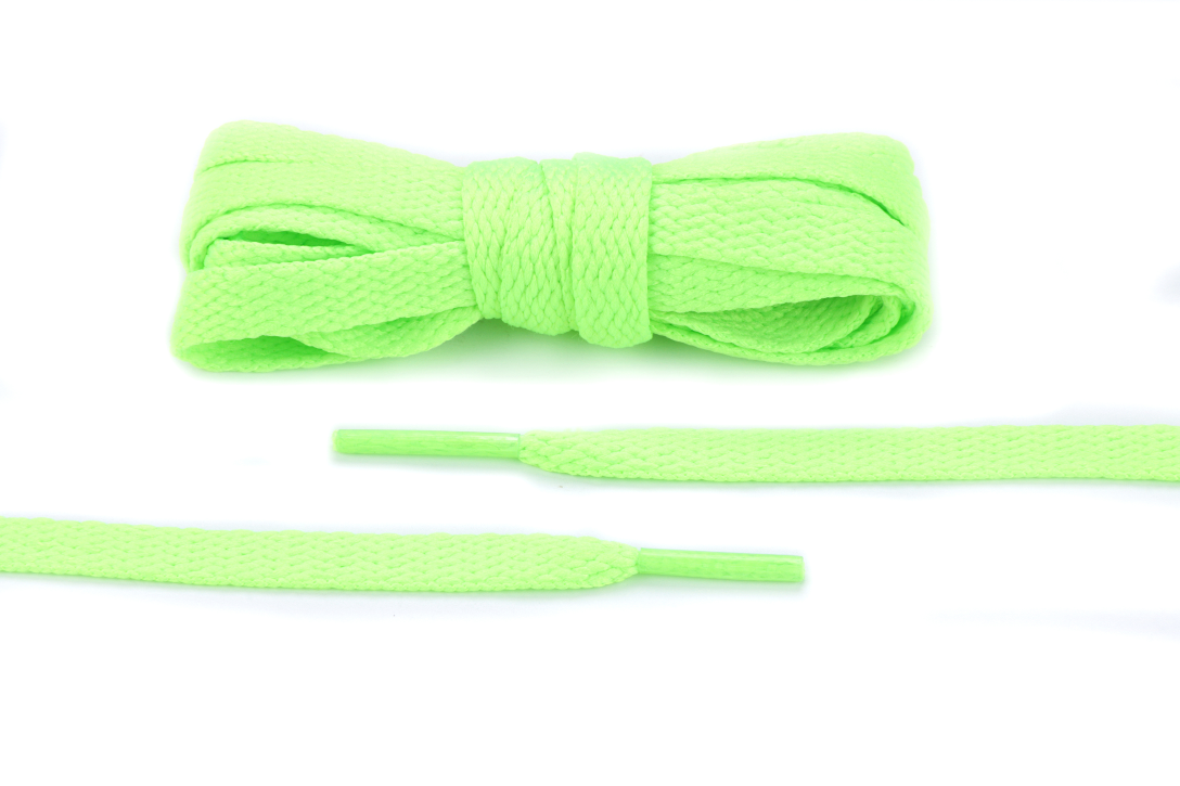 Neon Green Flat Laces